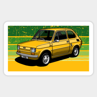 The iconic small italian car Sticker